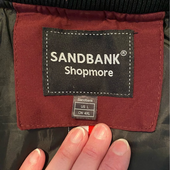 👗 Sandbank Sandmore Maroon Bomber Jacket - Picture 4 of 7